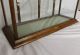 Antique Oak Showcase Vintage Collar Country Store Display Case Display Cases photo 8