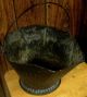 Antique Coal Scuttle Bucket Primitive (17 Cm) Metal Ash Bail W/handle Vintage Hearth Ware photo 4