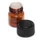 12pc 1 Ml Bottle Amber Essential Oil Bottle With Orifice Reducer And Cap Bottles & Jars photo 3