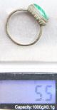 Ancient Medieval Bronze Finger Ring With Malachite Inlay (arl02) Other Antiquities photo 5