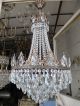 Antique French Large Real Swarovski Crystal Chandelier 1940 ' S 16 In Ø Chandeliers, Fixtures, Sconces photo 9