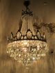 Antique French Large Real Swarovski Crystal Chandelier 1940 ' S 16 In Ø Chandeliers, Fixtures, Sconces photo 1