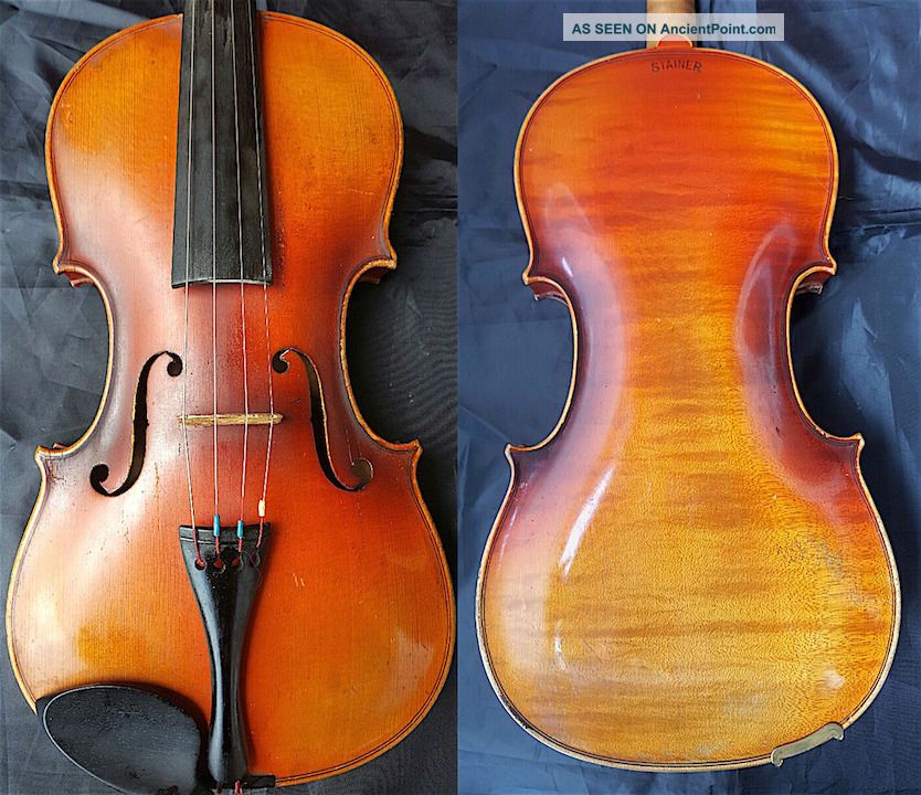 Fine 4/4 Old German Steiner Violin Old Wood 小提琴 СКРИПКА Geige String photo
