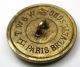 Antique Brass Equestrian Button Rider On Rearing Horse - Paris Back - 1 & 1/16 Buttons photo 1