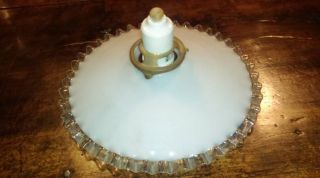 Vintage Light Fitting.  Shade And Bulb Holder. photo