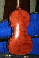 Old Antique Vintage Violin With Case Labelled Antonio Lechi 1922 String photo 5