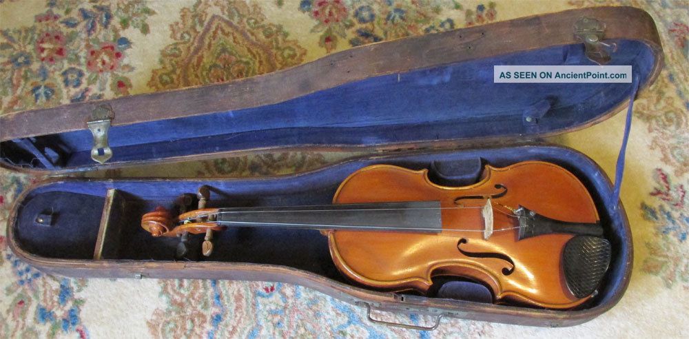 American Violin By Listed Maker Homer A.  Harvey,  Canandaigua,  Ny,  1953 - Nr String photo