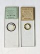 Pair Diatom Microscope Slides By Suter & Hunter Other Antique Science Equip photo 1