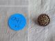 Antique Vintage Brass & Steel Button With Cut Steel Rivet 941 - A Buttons photo 3
