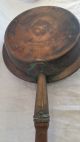 Antique 1800s Solid Copper Bed Warmer Pan Wood Handle,  Primitive Other Antique Home & Hearth photo 5