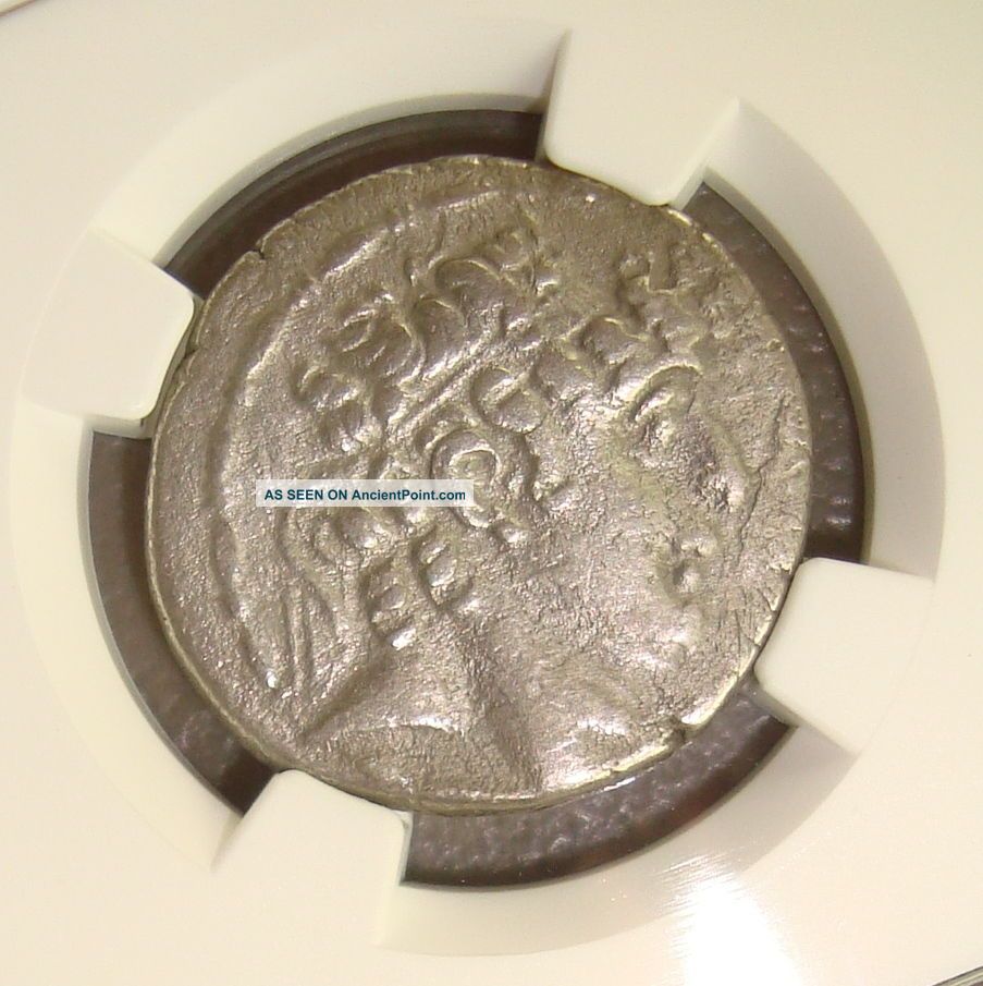 95 - 75 Bc Philip I Seleucid Kingdom Ancient Greek Silver Tetradrachm Ngc Vf Greek photo