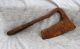 Ancient Medieval Roman Artifact Small Iron Axe Cleaver Metal Detector Found Roman photo 1
