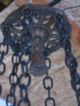 Vintage Spanish Revival Antique Iron Gilt Chandelier Chandeliers, Fixtures, Sconces photo 7