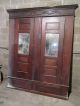 Antique Carved Oak Closet Front Built In Pantry Architectural Salvage Other Antique Architectural photo 2