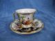 Antique Dresden Lovers Scene Demi Cup & Saucer Cups & Saucers photo 2