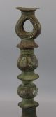 Ancient Antique Islamic Middle Eastern Bronze Archaic Candlestick Middle East photo 1