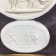 Cameo Medallions Plaster Vintage Greek Or Roman Art Very Detailed Framed Roman photo 5