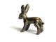 Rare Antique African Bronze Ashanti Gold Weight A Rabbit 2 Sculptures & Statues photo 4