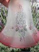 Edwardian Etched Glass,  Light Shade,  Cranberry,  Ruby Glass,  Handmade Architectural & Garden photo 2