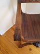 Vintage Lion Throne Chair Carved Wood Circa.  1950 1800-1899 photo 6