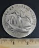 1973 Modernist George Aarons Massachusetts 350 Anniversary.  999 Silver Medallion Other Antique Sterling Silver photo 2