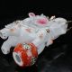 Chinese Colorful Porcelain Hand - Painted Elephant Statue C359 Other Antique Chinese Statues photo 8