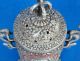 Antique Handmade Carving Copper Silver Ssangyong Incense Burners Incense Burners photo 2
