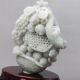 Exquisite 100 Natural Dushan Jade Hand Carved Grapes And Loofah Statue Y231 Other Chinese Antiques photo 4