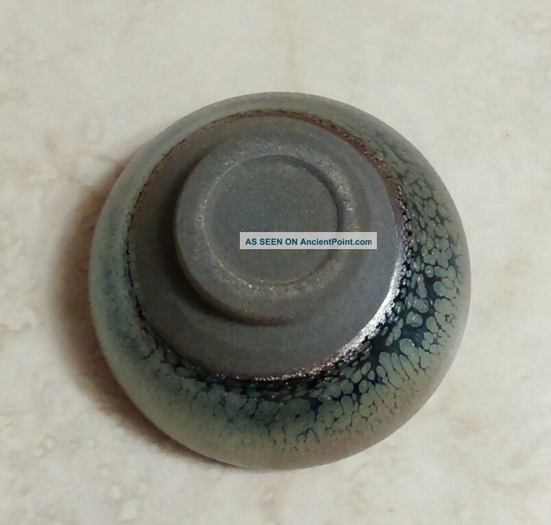 Antique Chinese Oil Spot Glazed Bowl Or Tea Cup Bowls photo
