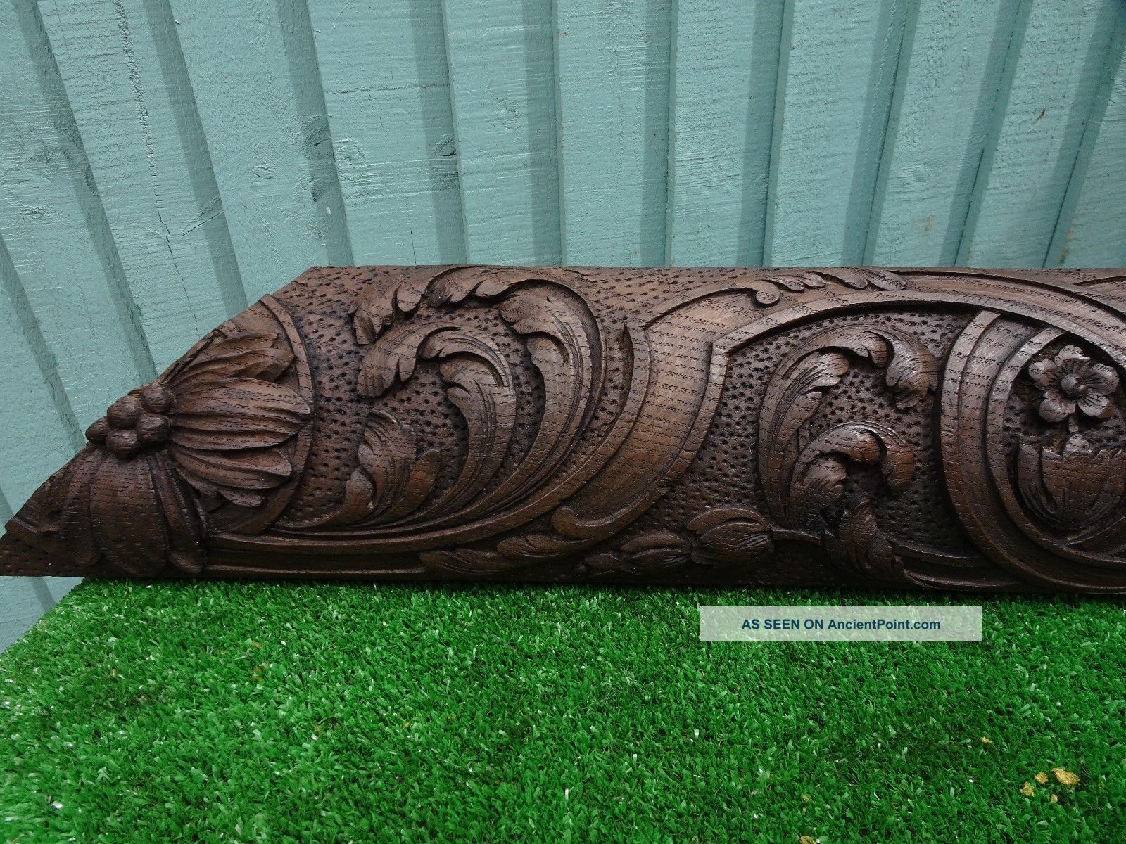 Early 19thc Gothic Wooden Oak Intricate Carved Frieze Or Panel C1820s Other Antique Woodenware photo