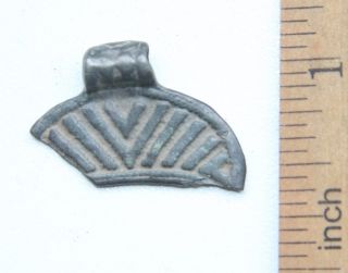 Ancient Rare Neck Pendant Moon - Shaped  Lunula .  Viking Age.  (dcr02) photo