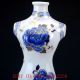 Chineser Porcelain Hand Painted Cheongsam Vase Cqqp05 Vases photo 1