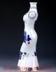 Chineser Porcelain Hand Painted Cheongsam Vase Cqqp05 Vases photo 7