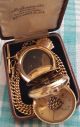1926,  Jw.  Benson,  9ct Gold,  17 Jewel Half Hunter Pocket Watch,  9ct Albert Chain & Fob Pocket Watches/Chains/Fobs photo 9