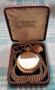1926,  Jw.  Benson,  9ct Gold,  17 Jewel Half Hunter Pocket Watch,  9ct Albert Chain & Fob Pocket Watches/Chains/Fobs photo 1