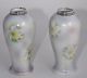 1913 Bud Vases W Sterling Silver Collars - Henry Perkins & Son - Lady Sterling Silver (.925) photo 5