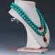 Chinese Old Turquoise&red Coral & Brass Handwork Decoration Necklaces Qxl053 Necklaces & Pendants photo 2