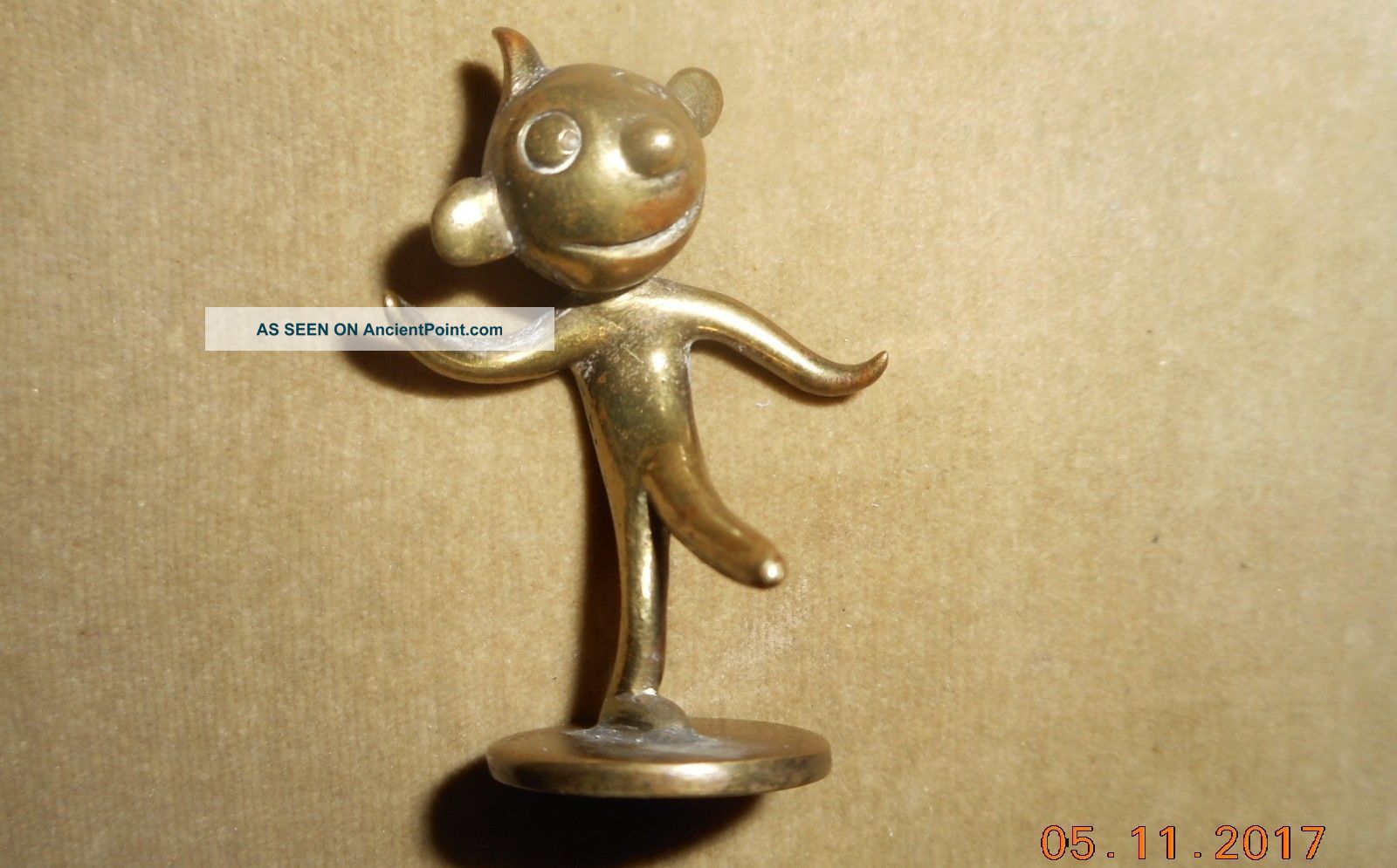 Antique Wiener Werkstatte Hagenauer Whw Bronze Miniature Figure Felix Cat 1 Metalware photo