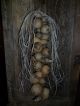 Primitive Gourd Garland Cluster,  Extra Long,  Early Look Homestead Dried,  W/raffia Primitives photo 1
