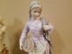 Antique French Bisque Porcelain Statues 15,  In Tall Figurines photo 3