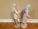 Antique French Bisque Porcelain Statues 15,  In Tall Figurines photo 5