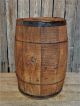 Antique Rustic Wooden Nail Barrel Keg Old England Barn Find Primitives photo 2