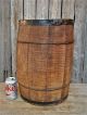 Antique Rustic Wooden Nail Barrel Keg Old England Barn Find Primitives photo 7
