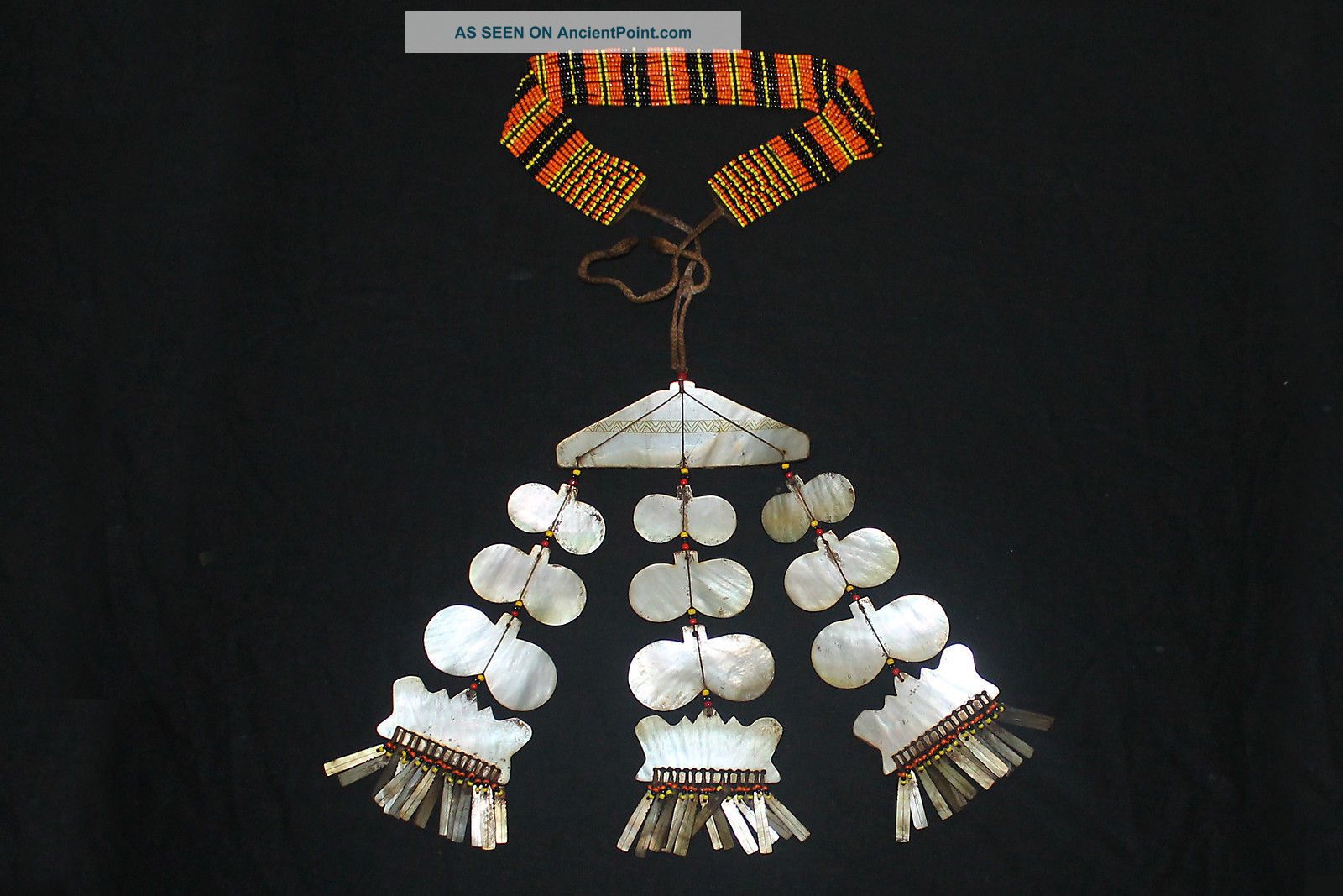Isneg Igorot Philippines Chest / Neck Mother - Of - Pearl Ornament 