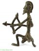 Dogon Brass Archer Figurine Mali African Art Was $75.  00 Other African Antiques photo 2