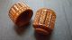 Antique Victorian Coquilla Nut Cylinder Hand Carved Sewing/ Needle Case Needles & Cases photo 4