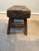 Antique Solid Oak Milking Stool,  Table,  Stand,  Very Antique 1800-1899 photo 2
