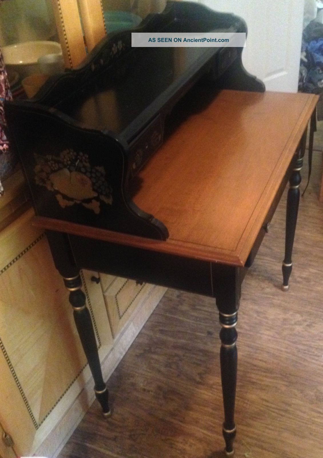Vintage Ethan Allen Hitchcock Writing Desk Maple Wood •••local Pick - Up Post-1950 photo