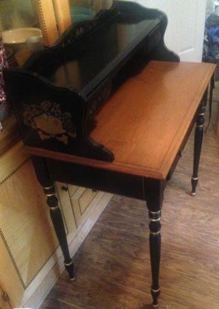 Vintage Ethan Allen Hitchcock Writing Desk Maple Wood •••local Pick - Up photo