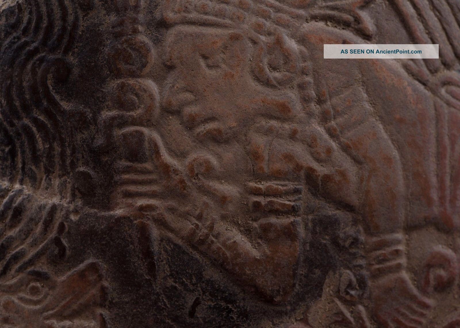 Pre Columbian Aztec Terracotta Statue - Antique Pottery Statue - Olmec Mayan The Americas photo